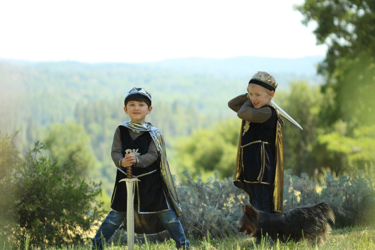 Ritter Kostüm 3 teilig, gold 7-8 Jahre