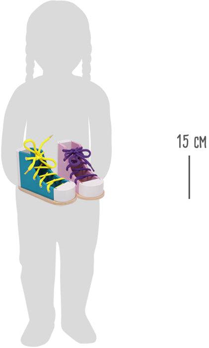 Fädelschuhe Schleife binden