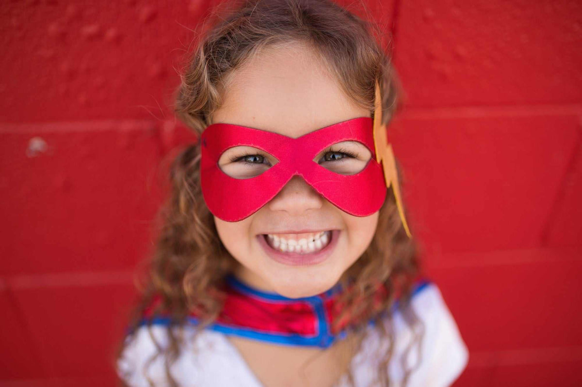 Superheldin Tutu & Umhang & Maske 4-6 Jahre