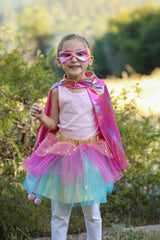 Super-Duper Tutu & Umhang & Maske 4-6 Jahre