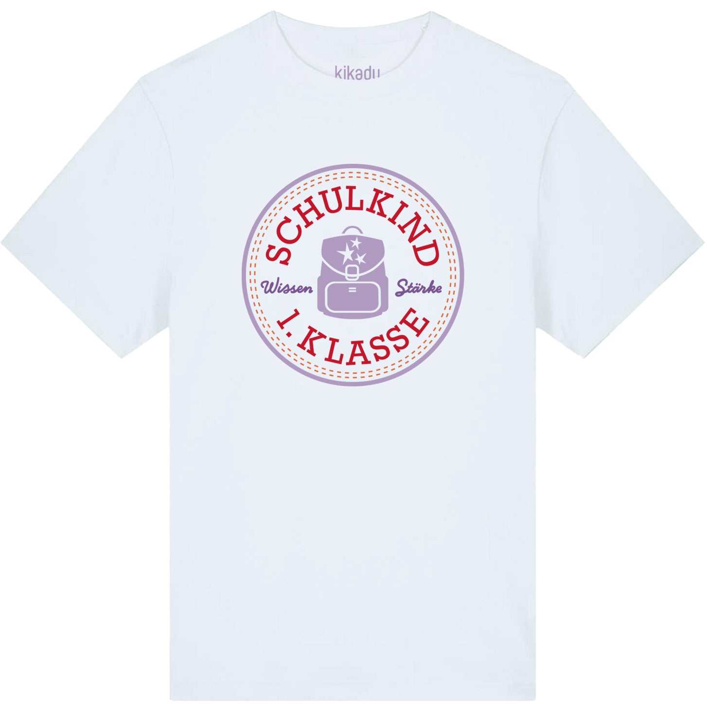 T-Shirt Schulkind Lavendel 134/140 (GOTS)