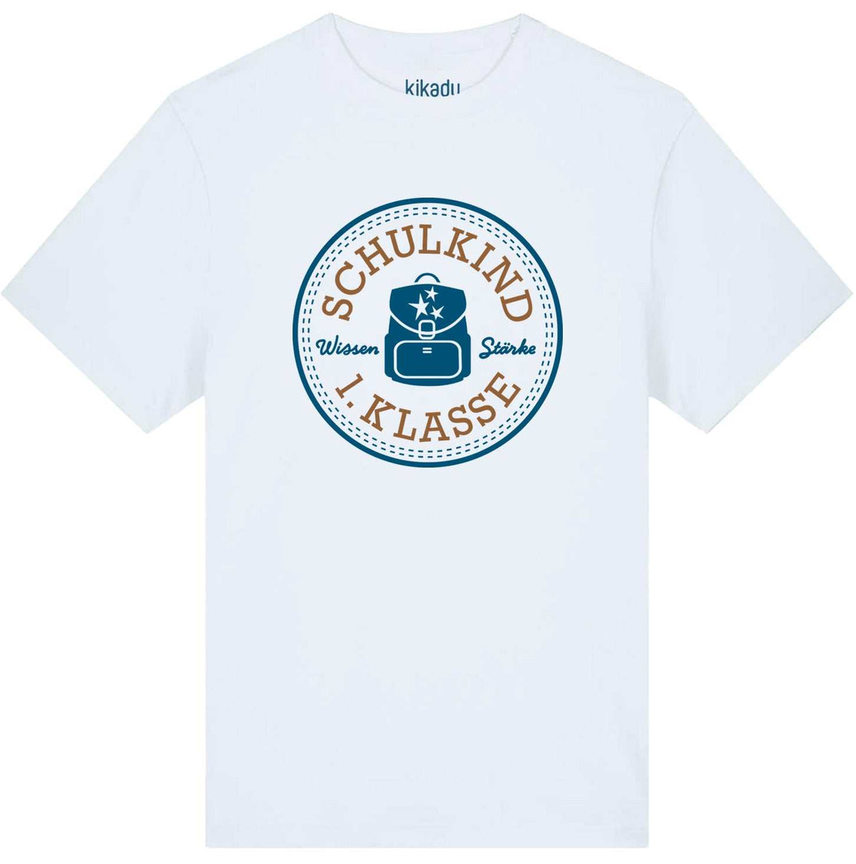 T-Shirt Schulkind Petrol 134/140 (GOTS)