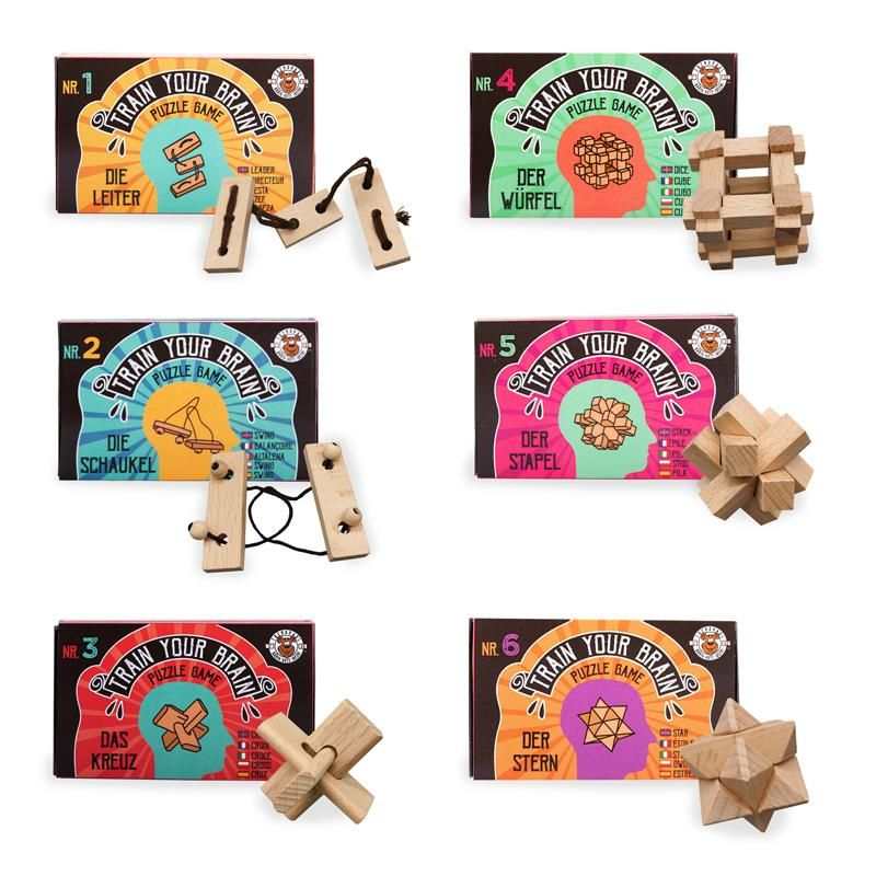 Holz Geduldsspiel (1 Stück)
