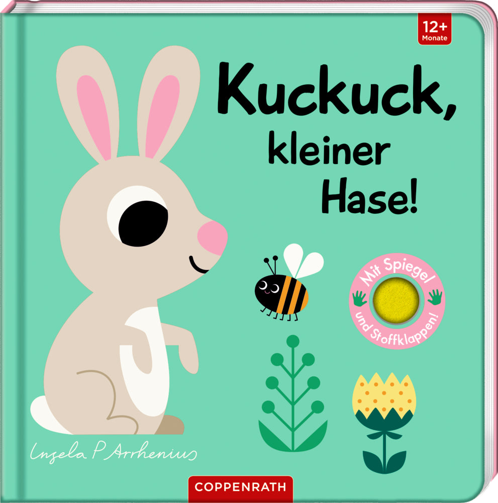 Mein Filz-Fühlbuch mit Hasen und Freunden zum Entdecken, Spielen und Fühlen für Kinder ab 12 Monaten.