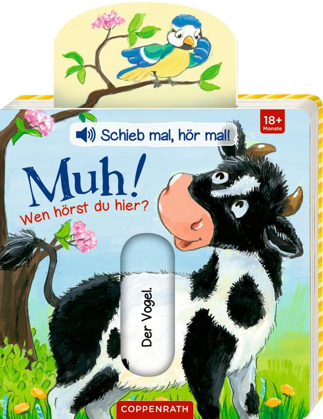 Schieb mal, hör mal Kinderbuch mit Schiebern und Tierstimmen, ab 18 Monaten