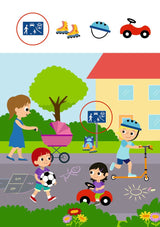 Mein Kindergartenblock: Rätsel ohne Text - Fahrzeuge