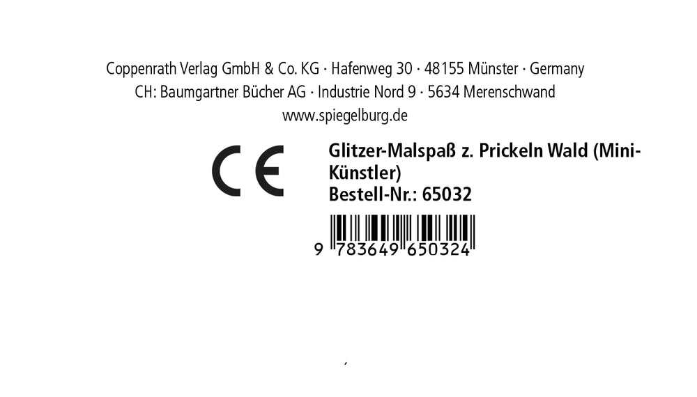 Mein 1.Glitzer-Malspaß zum Schneiden und Prickeln