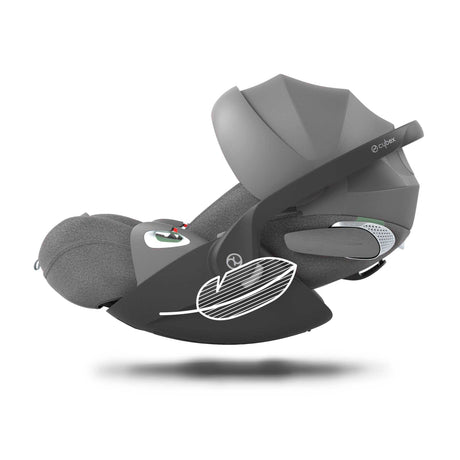 Cybex Cloud T i-Size Babyschale mit ergonomischer Neigungsverstellung und drehbarem Sitz