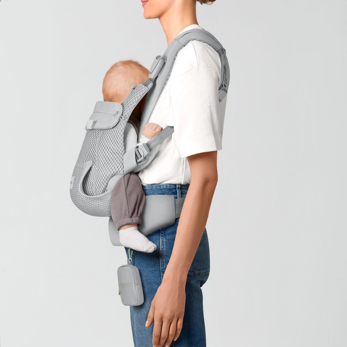 LAYA Babytrage Fog Grey | light grey