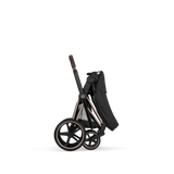 PRIAM Comfort Rosegold incl. Babywanne, Sitzeinheit, Sitzbezug Sepia Black
