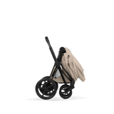 ePRIAM Comfort Matt Black incl. Babywanne, Sitzeinheit, Sitzbezug Cozy Beige