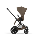 ePRIAM Comfort Matt Black incl. Babywanne, Sitzeinheit, Sitzbezug Coconut Brown