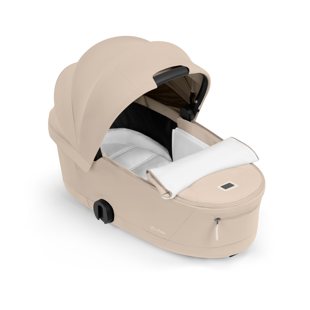 ePRIAM Comfort Matt Black incl. Babywanne, Sitzeinheit, Sitzbezug Cozy Beige