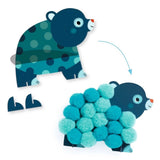 Pompom Collage - Süße Tiere