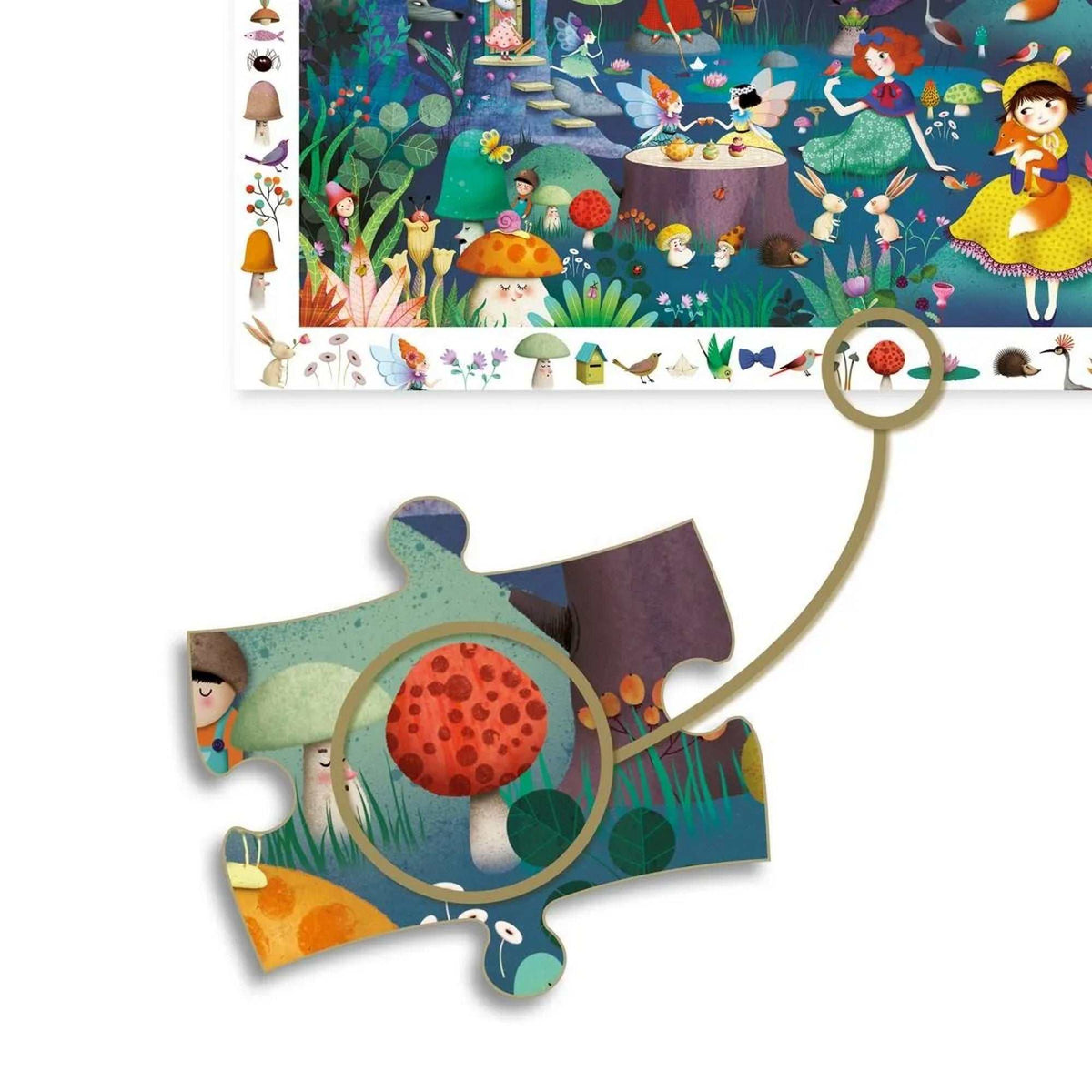 Wimmelpuzzle: Der verwunschene Wald