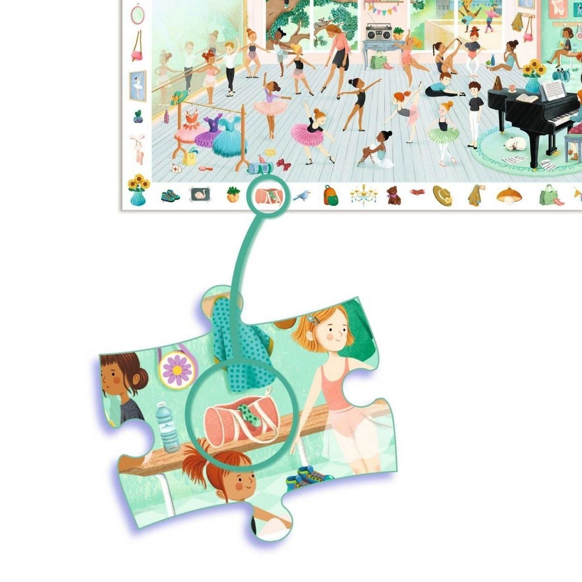 Wimmelpuzzle: Tanzschule - 100 Teile