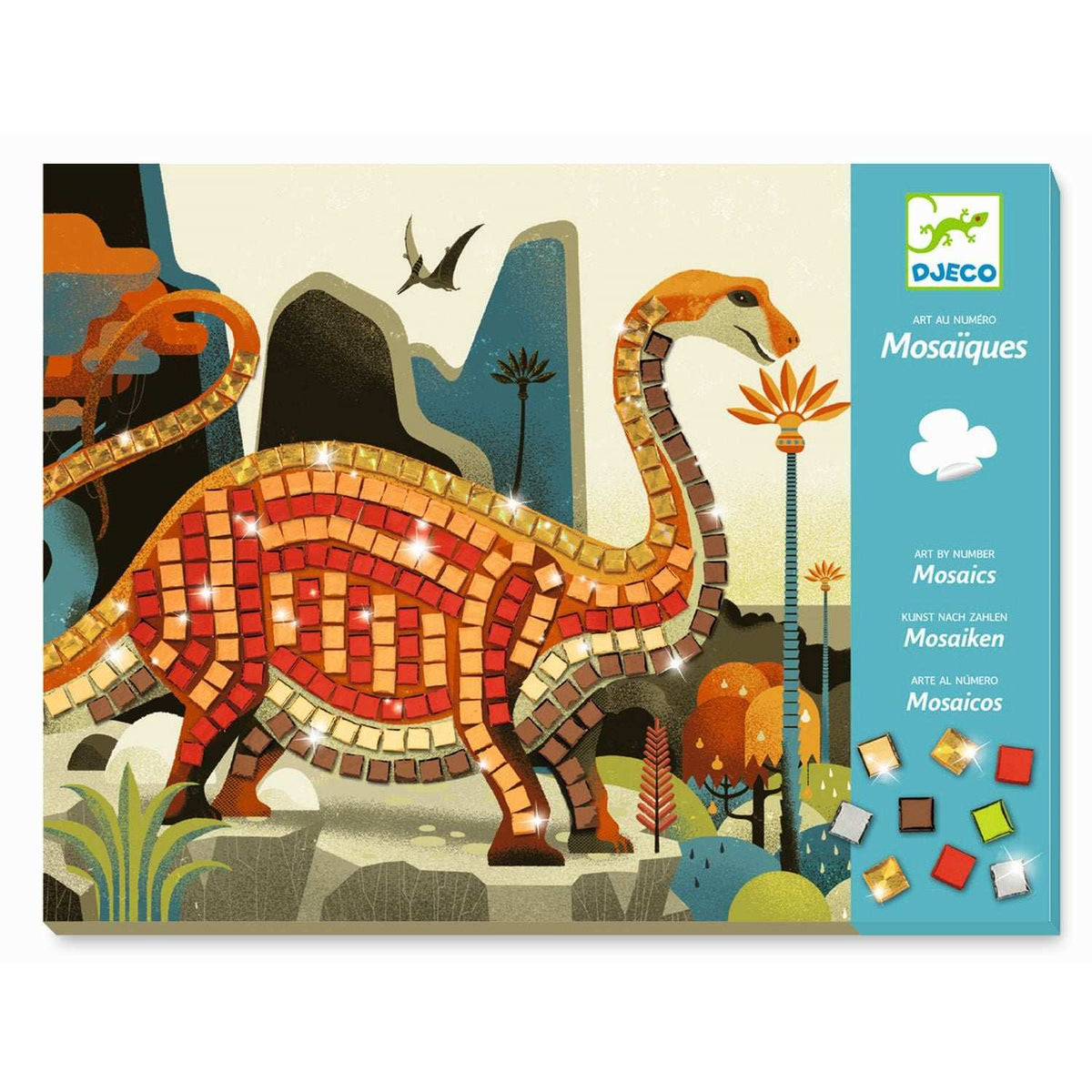 Mosaike: Metallische Dinosaurier