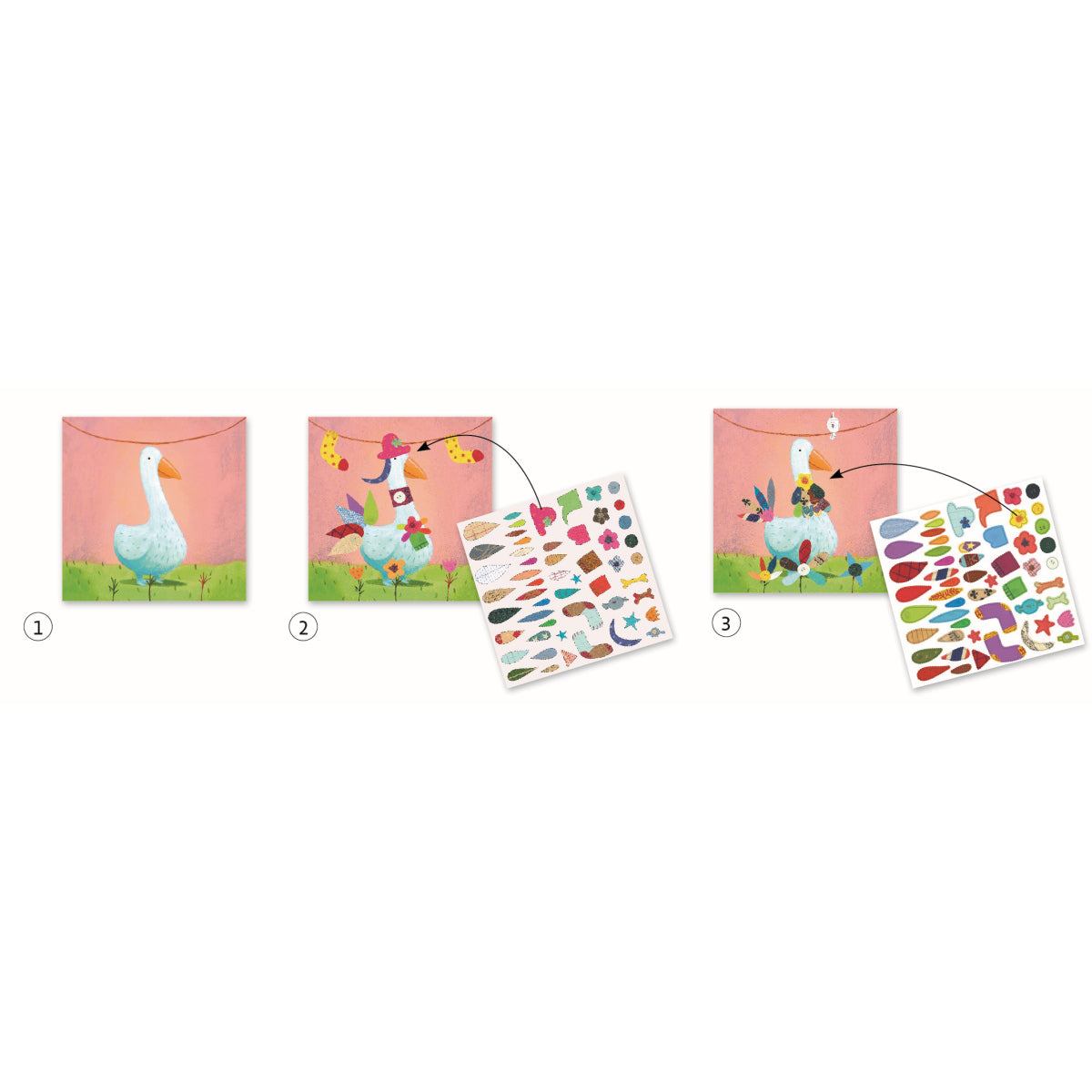 Sticker 3-6: Sticker Set: Tiere