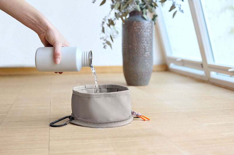 Hundenapf "to go"- Tura/ taupe