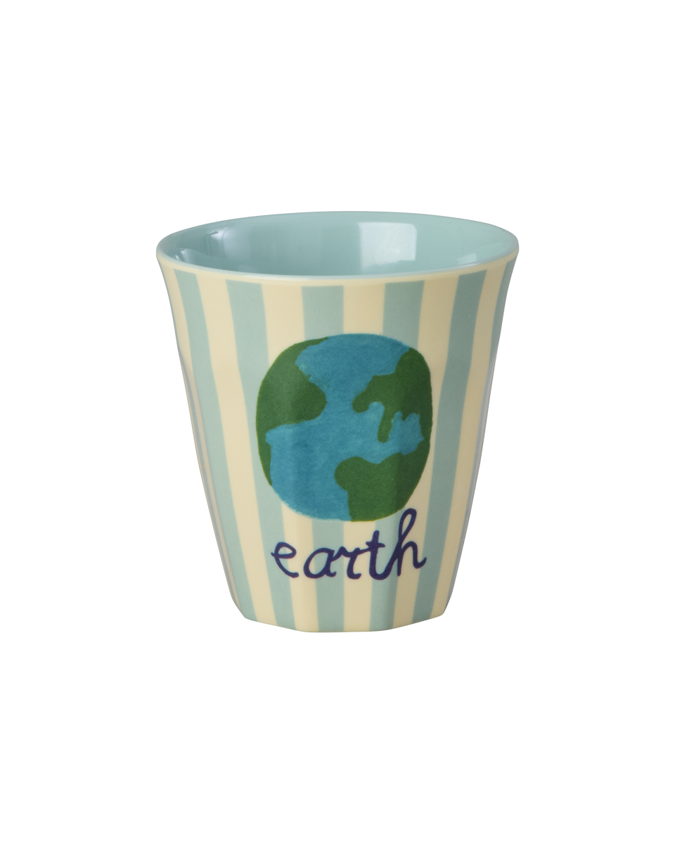 Becher Set/ ABC Print blau 160ml