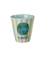 Becher Set/ ABC Print blau 160ml