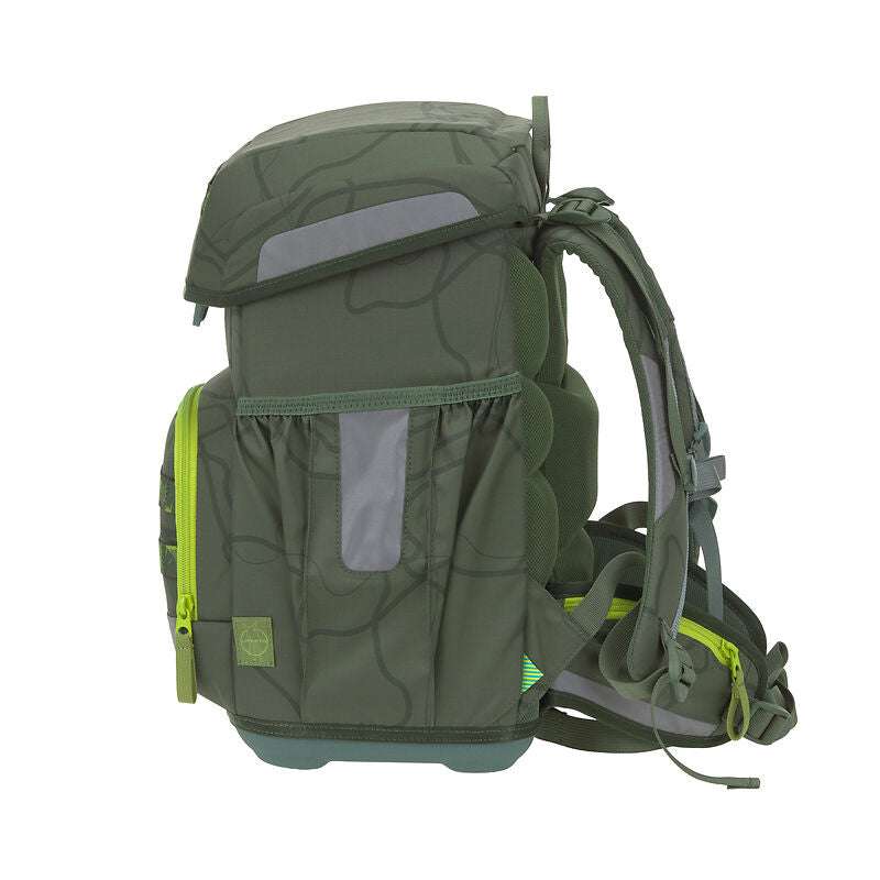 Schulranzen Set 6-teilig Light, Unique, Jungle Grün