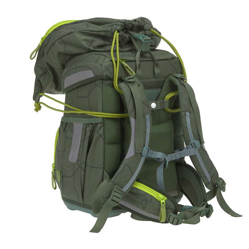 Schulranzen Set 6-teilig Light, Unique, Jungle Grün
