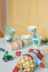 Becher Set/ ABC Print blau 160ml