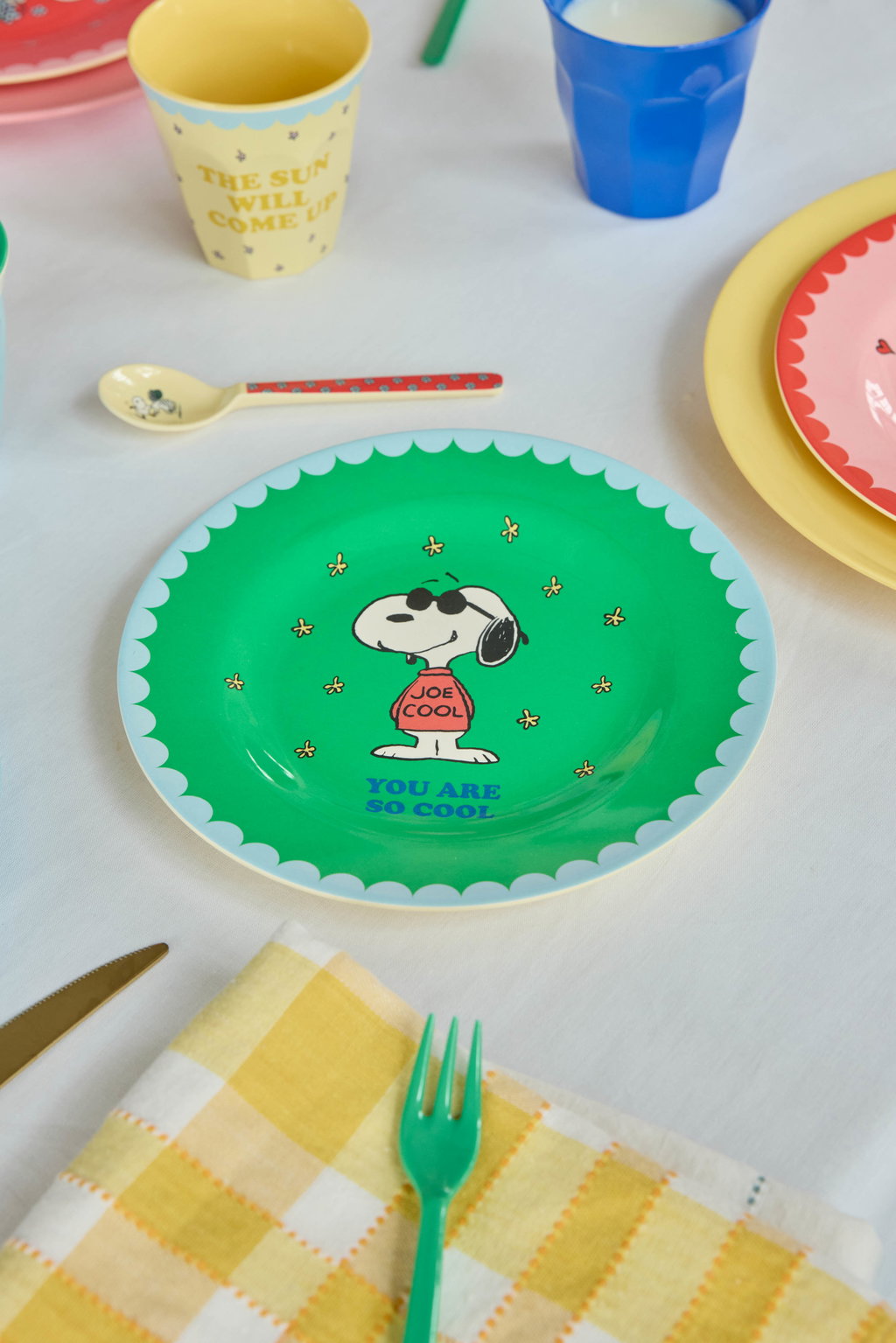 Teller/ Snoopy grün Ø 20cm