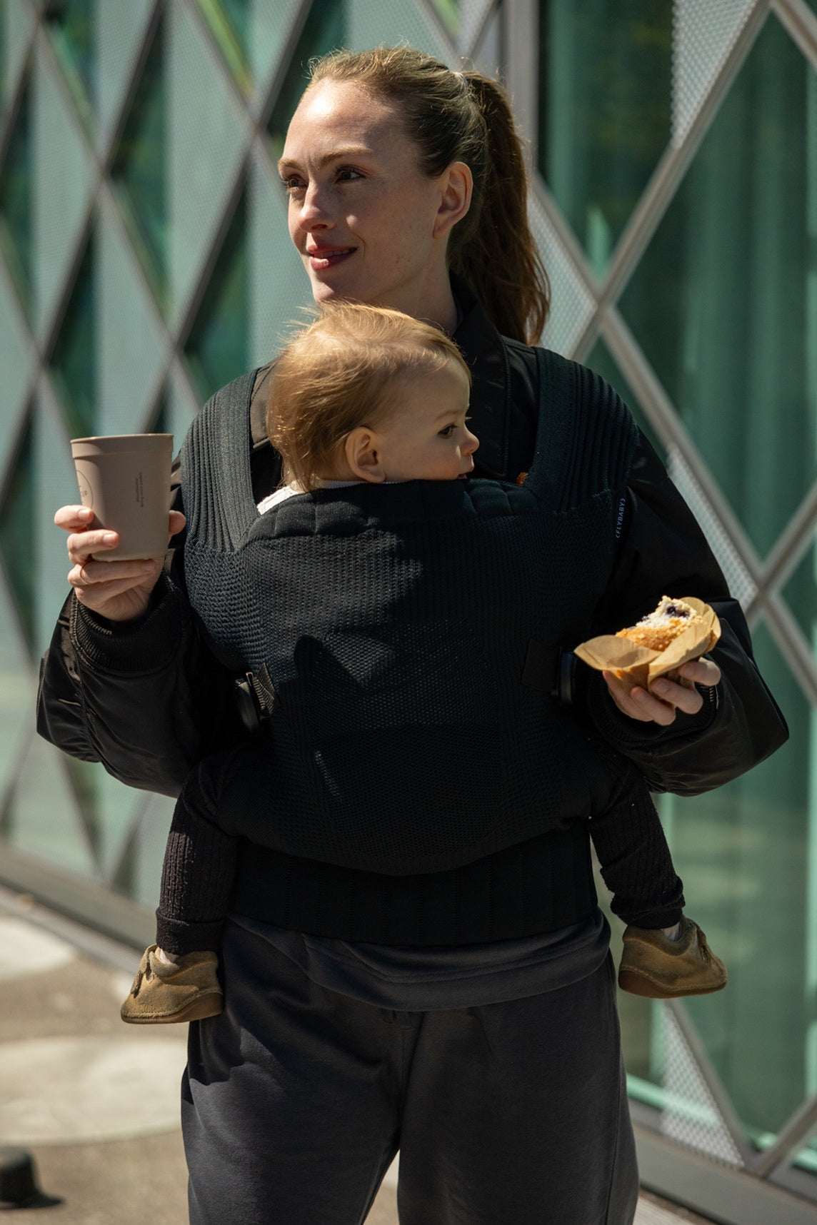 Flybaby Kleinkind Trage- Schwarz
