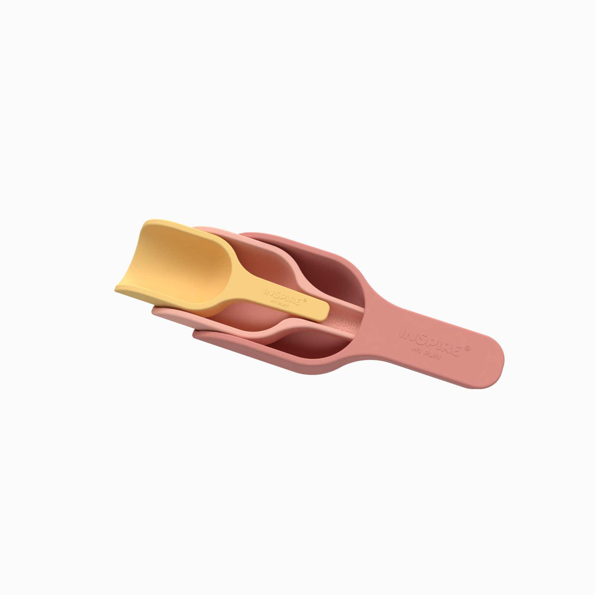 Sensorik Schaufel-Set Coral/Yellow