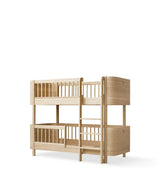 Mini+ halbhohes Etagenbett, Eiche (68x162 cm)