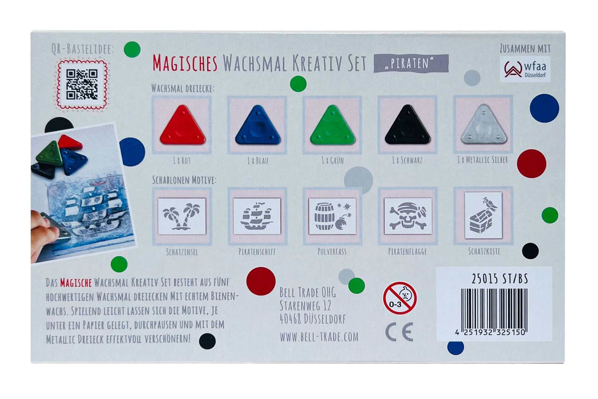 Magisches Wachsmal- Kreativ Set Pirat