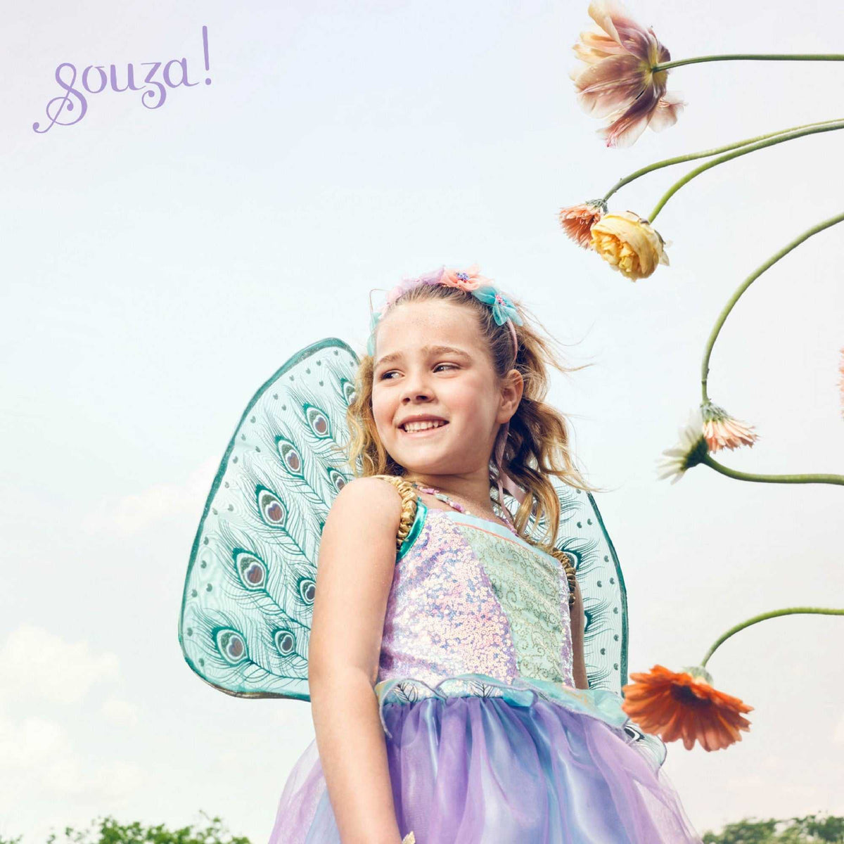 Kleid + Flügel Tamara 8-10 Jahre