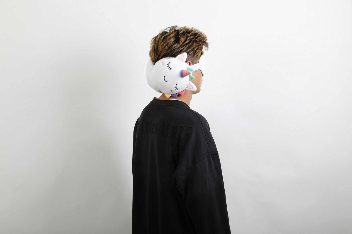 Kissen mit Nachtmaske UNICORN