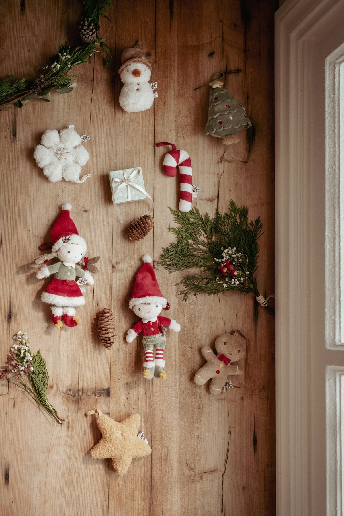 Weihnachtsanhänger Set Rosa