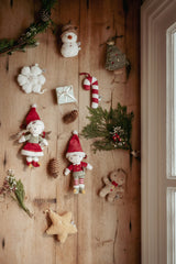 Weihnachtsanhänger Set Rosa