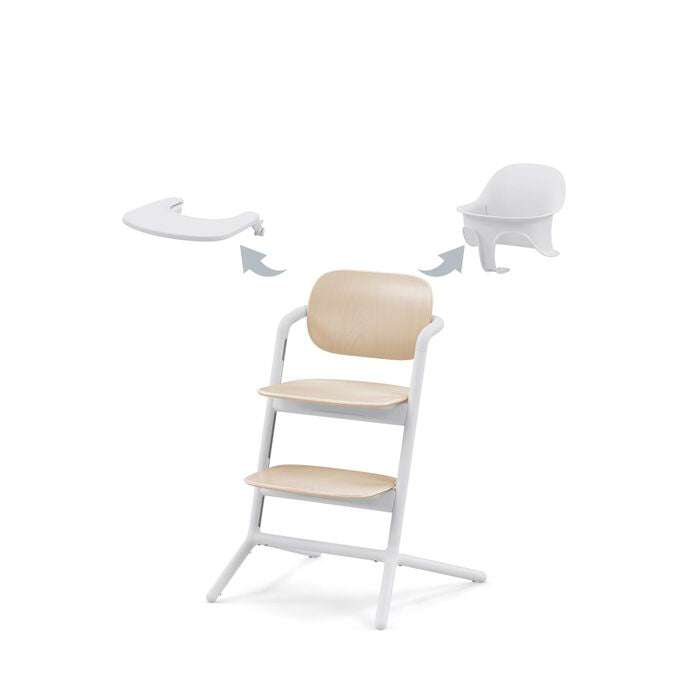 LEMO Hochstuhl 3-in-1-Set  Sand White