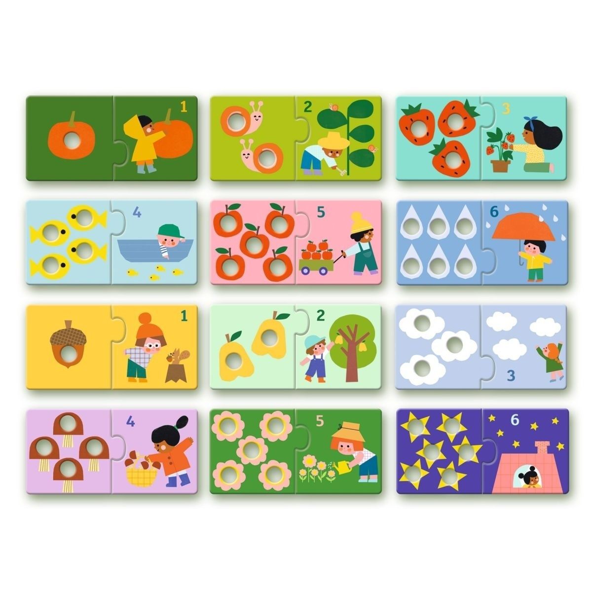 Lernspiel: Puzzle Duo: Erste Zahlen