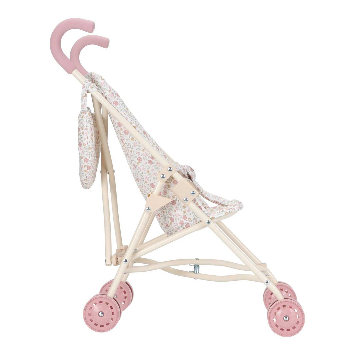 Puppenbuggy aus Metall/ Soft Flowers