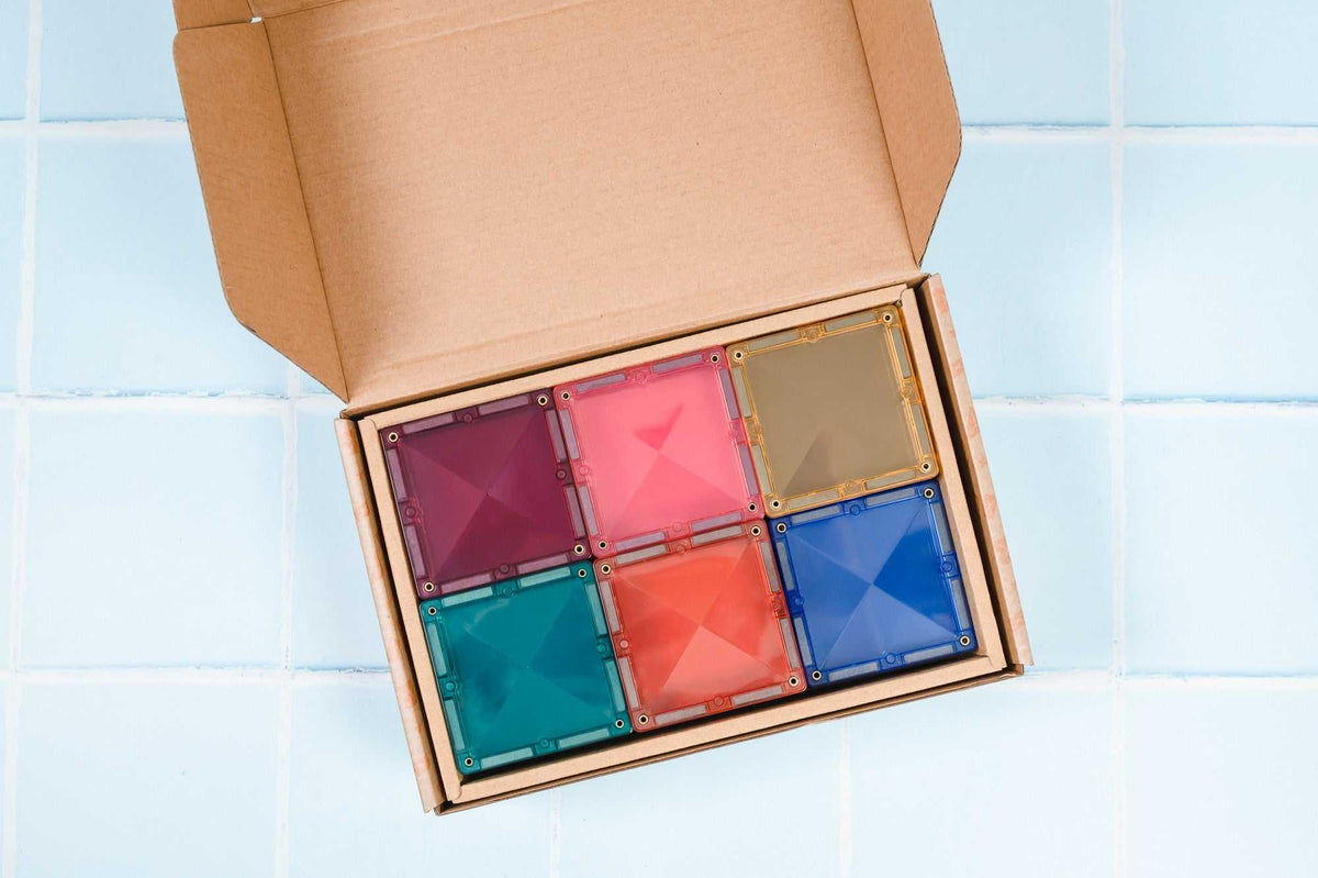 Magnetbausteine Pastell Square Pack 40 Teile