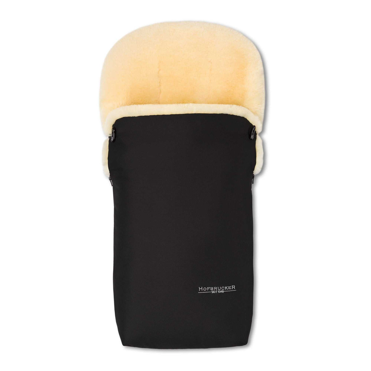 Ganzjahres Lammfellfußsack Putzi/ schwarz
