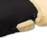 Ganzjahres Lammfellfußsack Putzi/ schwarz