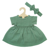 Musselin - Puppenkleid 28-35 cm