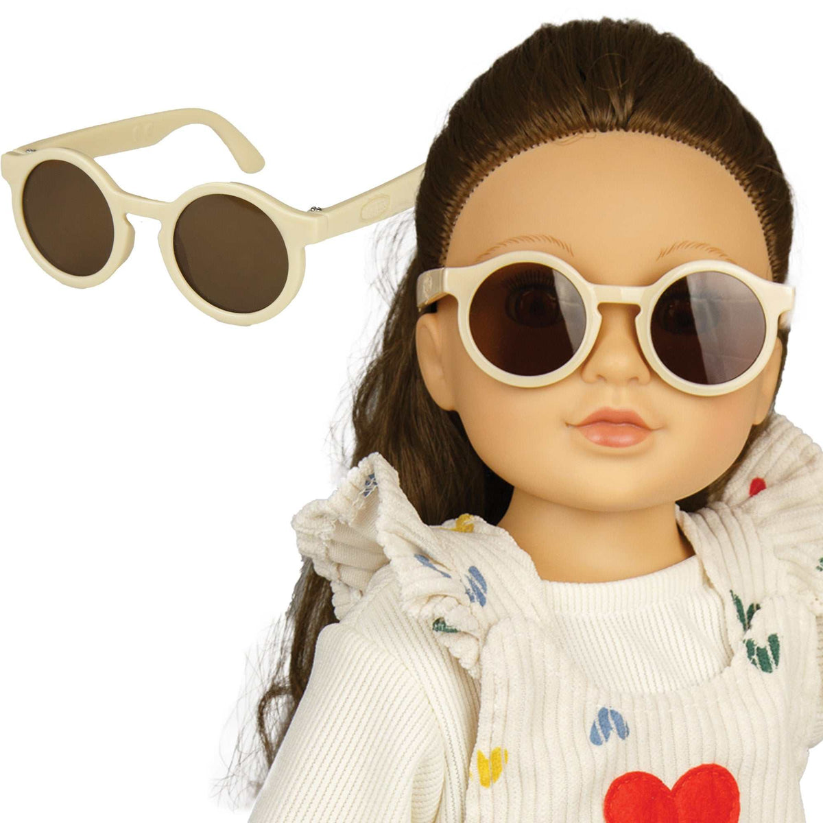 Puppen-Sonnenbrille, beige