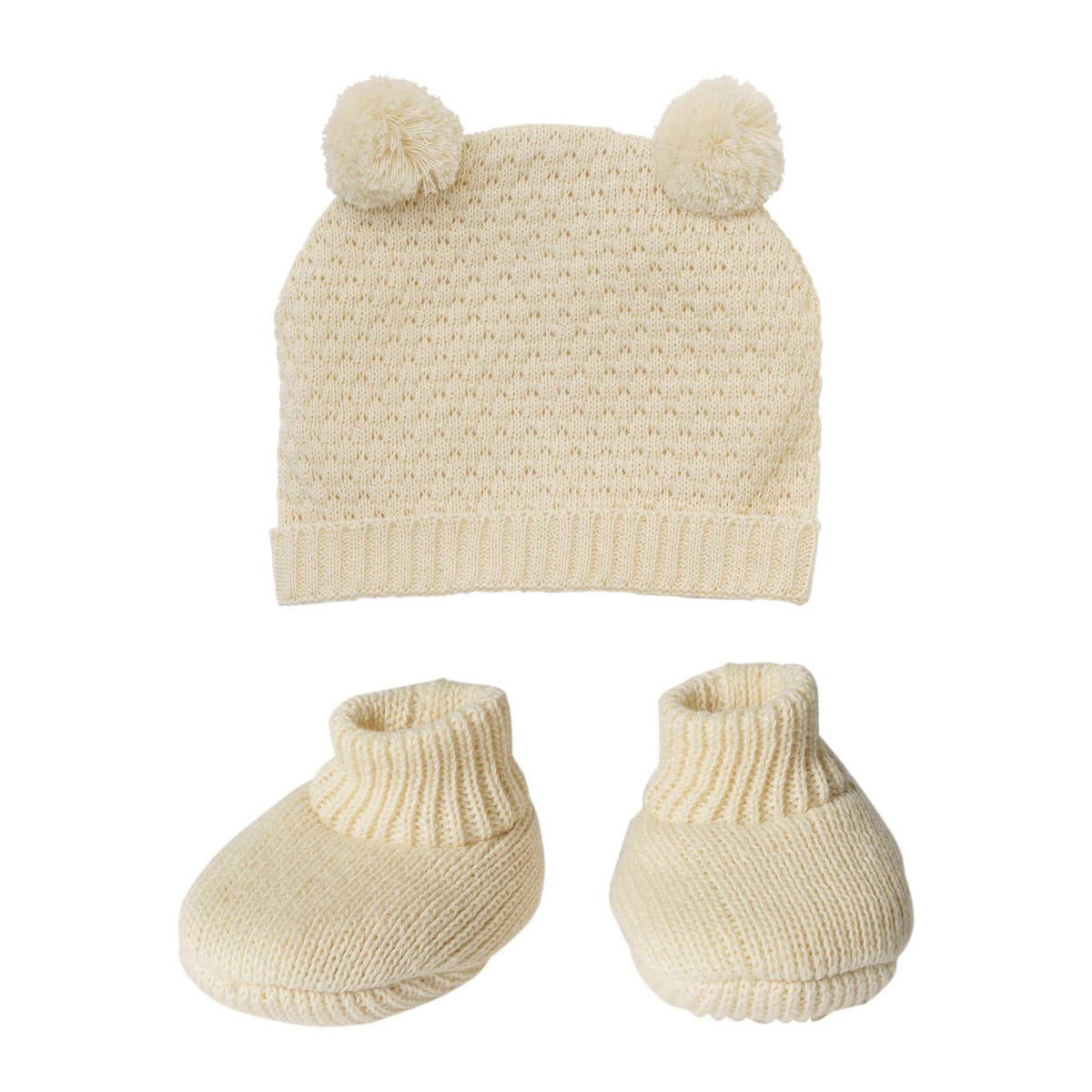 Puppen-Strickset mit Bommelmütze