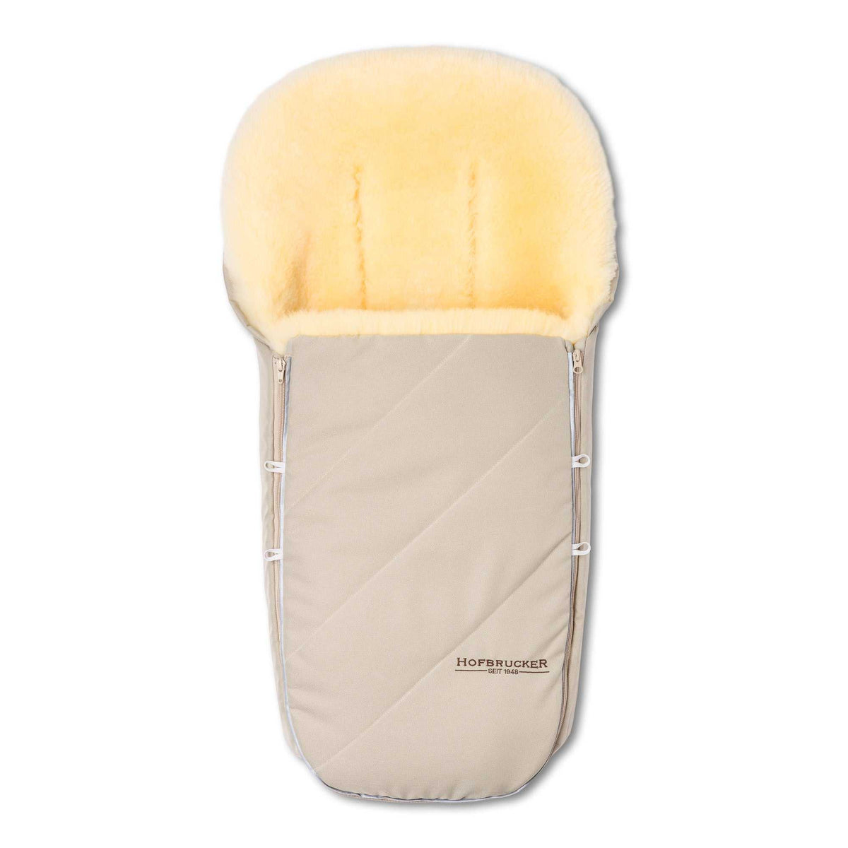Lammfell Fußsack Toni/ beige
