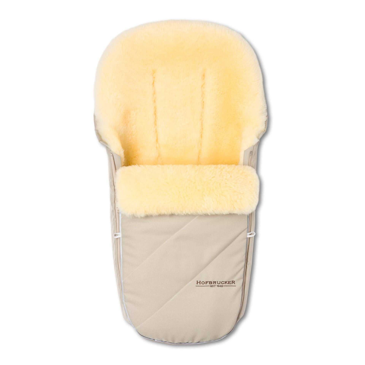 Lammfell Fußsack Toni/ beige