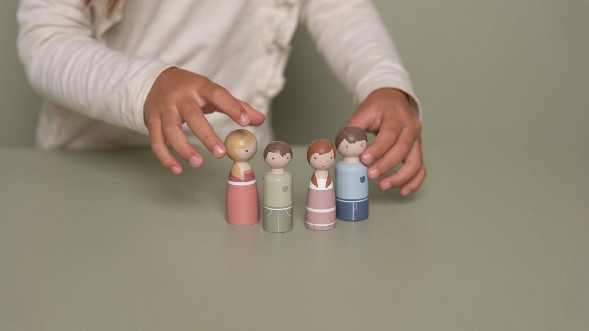 Puppenhaus - Erweiterungsset Familie Rosa