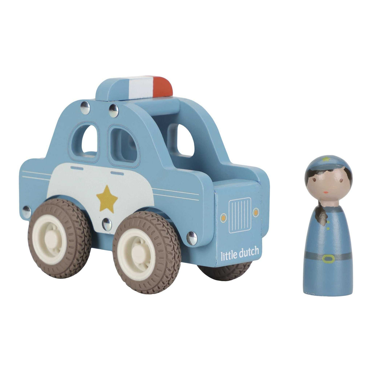 Holz- Polizeiauto